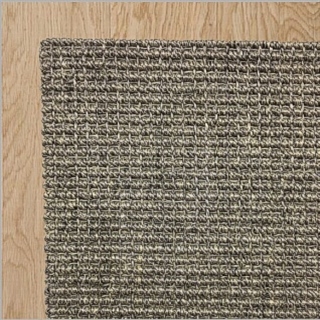Heavy Ribbed Granite Sisal with Tuck Under Border 2.4(L) x 1.7(W)